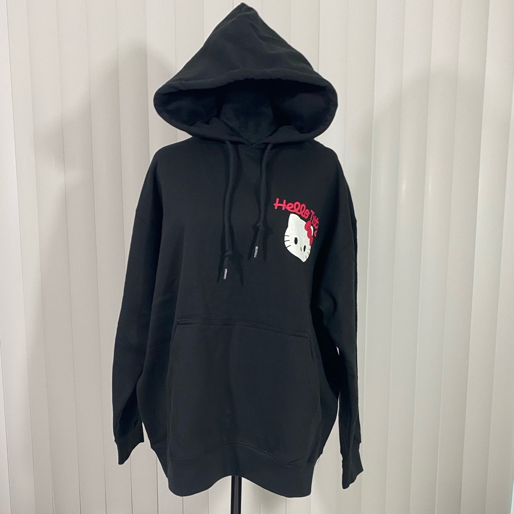 ALF ASSHOLES LIVE FOREVER Hello Titty Hello Kitty Hoodie Sweatshirt Black L, XXL - Picture 8 of 14